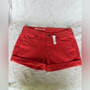 Madewell Orange/Red Shorts